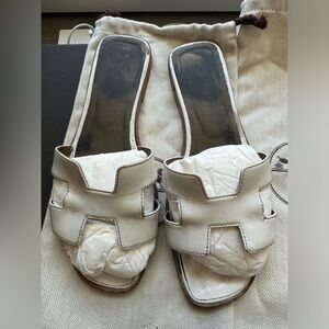 Authentic Hermes Oran Sandals